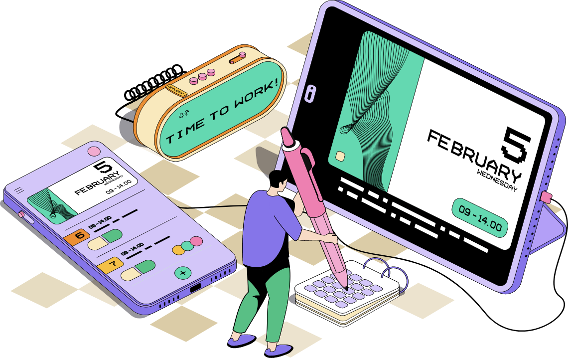 Timekeeping illustration